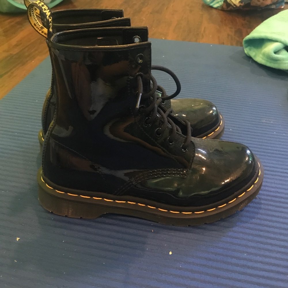 Glossy black Dr Martens